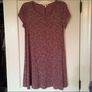 Red Wine Heathered Dress