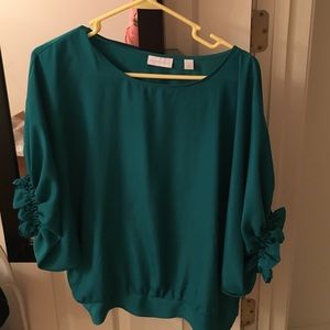 Teal dress shirt