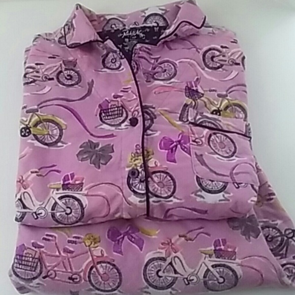 Nick & Nora Bicycle 2 Piece Pajamas Set XXL