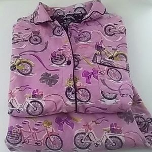 Nick & Nora Bicycle 2 Piece Pajamas Set XXL