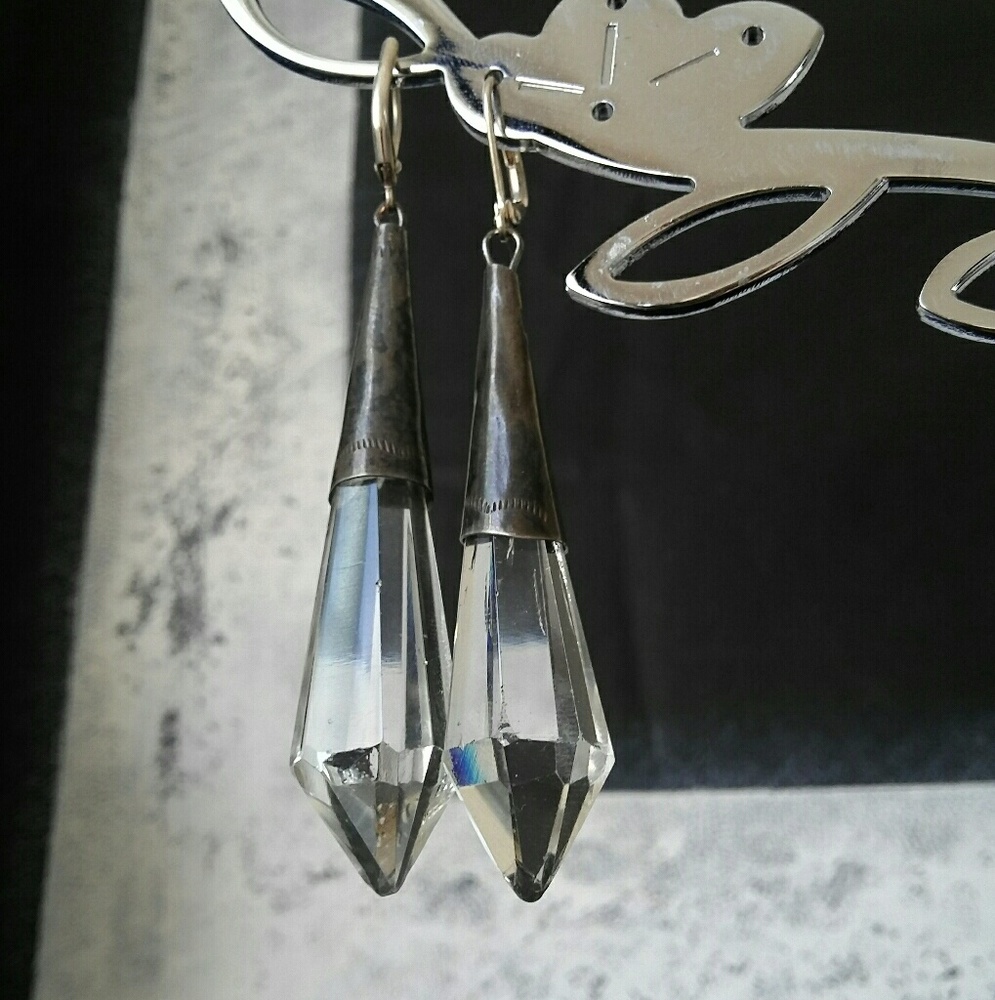 Rustic "chandelier" earrings