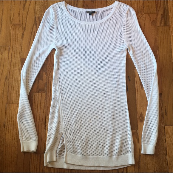 Express white net sweater - Picture 2 of 5