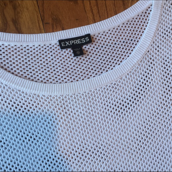 Express white net sweater - Picture 3 of 5