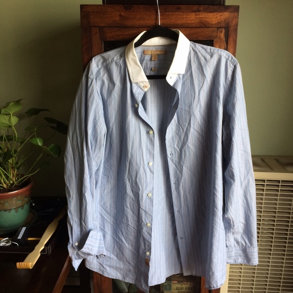 Banana republic stripe dress/casual shirts size:L