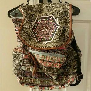 Aztec Patterned Backpack