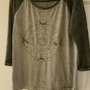 Quarter Sleeve Sun&Moon Tee