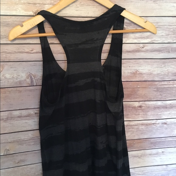 Forever 21 Tank Top- Black and Gray Stripes-Size S - Picture 3 of 4