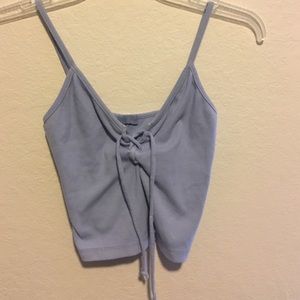 BRANDY/J GALT BLUE CROP TANK💙