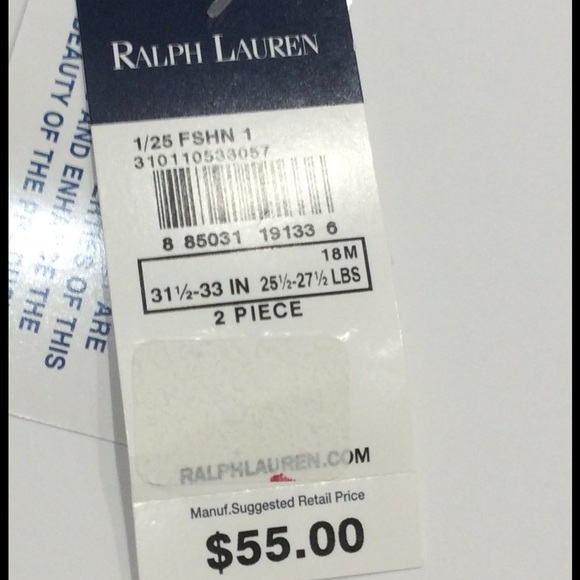 NWT Ralph Lauren two piece outfit. 12 Months - Picture 5 of 5