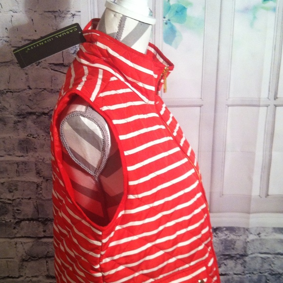 Cute Red Casual Identity Vest - Picture 2 of 4