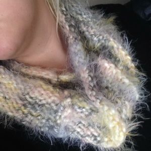 Pastel Soft Fuzzy Cowl