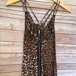 Charlotte Russe- Cheetah print Flowy Tank, Size S