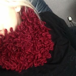 Merlot Red Poodle Cowl