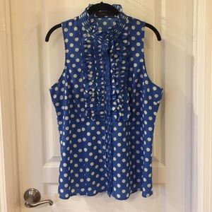 💥TOPS 2/$15 💥 The Limited polka-dot blouse