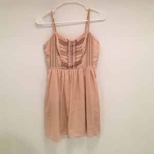 Pink American Eagle beaded strappy dress