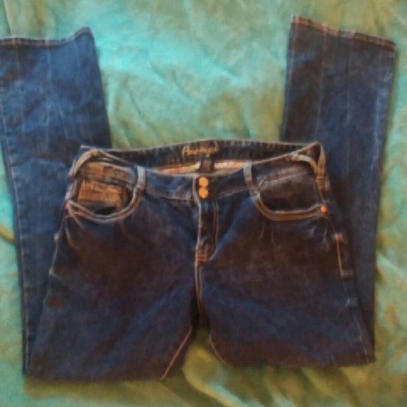 Dark blue jeans