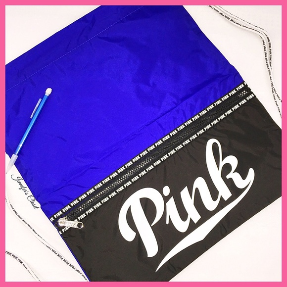 •Victoria's Secret PINK• Logo Drawstring backpack - Picture 2 of 2
