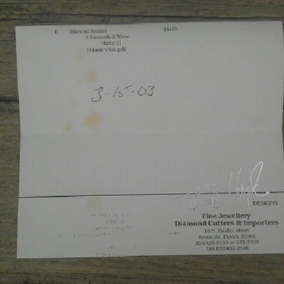 Vintage diamond pendant - Picture 3 of 4