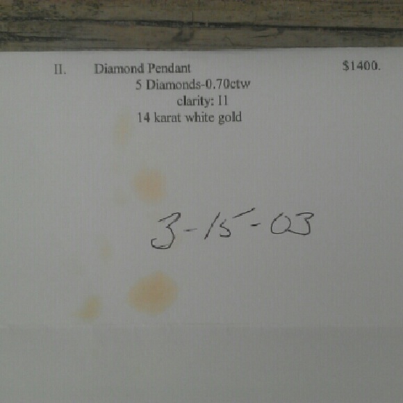 Vintage diamond pendant - Picture 4 of 4