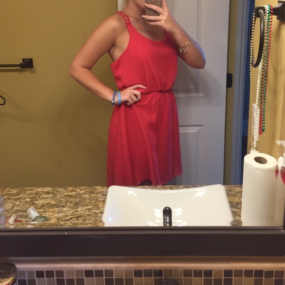 Coral Short dress