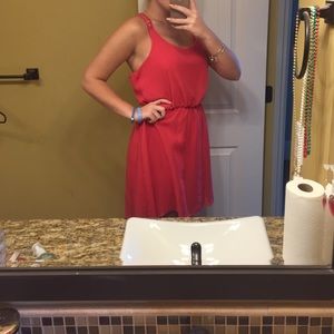 Coral Short dress