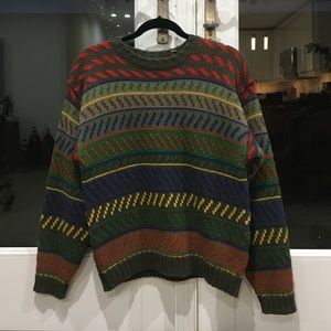 A vintage festive women's sweater