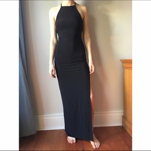 Black maxi dress