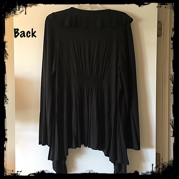 Black Ruffled Duster - Picture 3 of 3