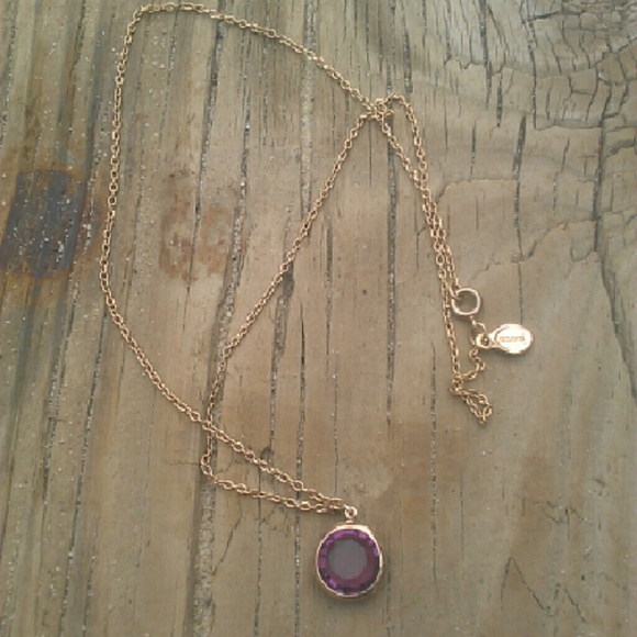 Vintage Avon amethyst pendant necklace - Picture 2 of 3