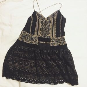 Free People Lace Dress with Open Back