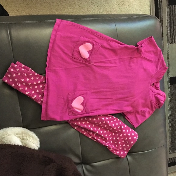 Little Girls Exploding Hearts Matching Set