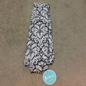 Initials Black and White Scarf NWT