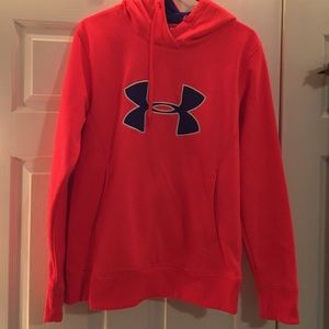Neon Pink Under Armour hoodie