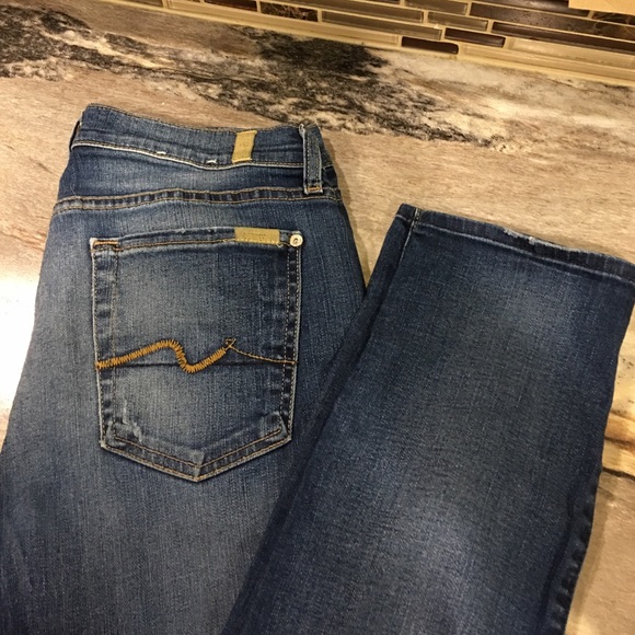 7 For All Mankind Josefina Skinny Boyfriend sz 28
