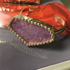 Purple and gold Kendra Scott bracelet