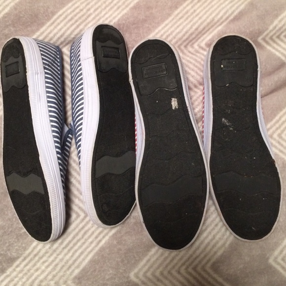 Striped shoes red and blue - Picture 3 of 4