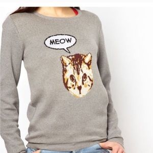 NWT super soft cat sweater