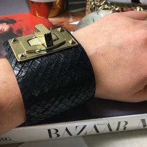 Black and gold cuff
