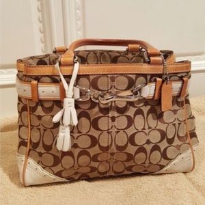 Coach Top Handle Zip Top Purse