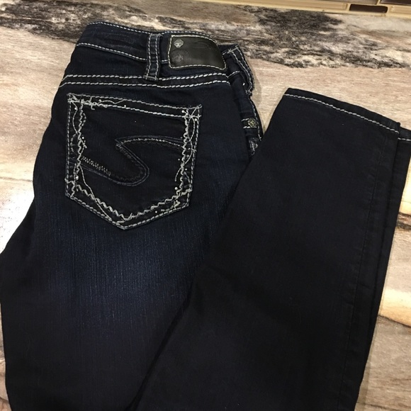 Silver Aiko Mid Super Skinny 30x31"