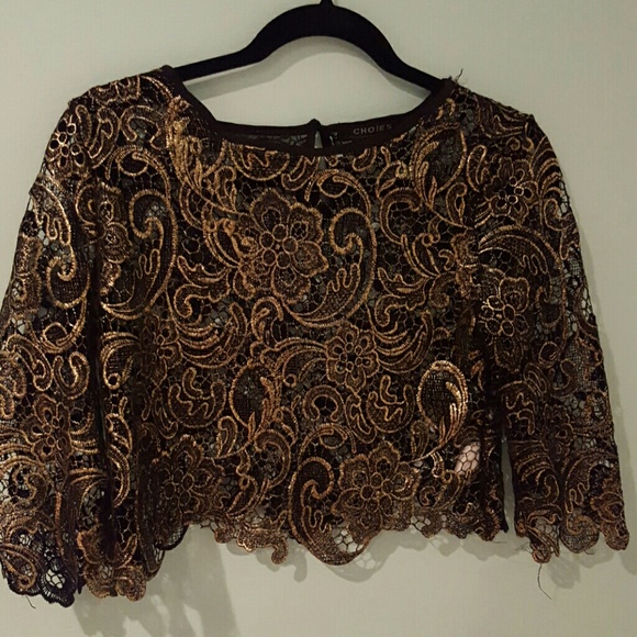 See through lace shirt