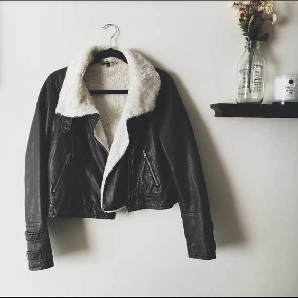 Dark brown fur leather