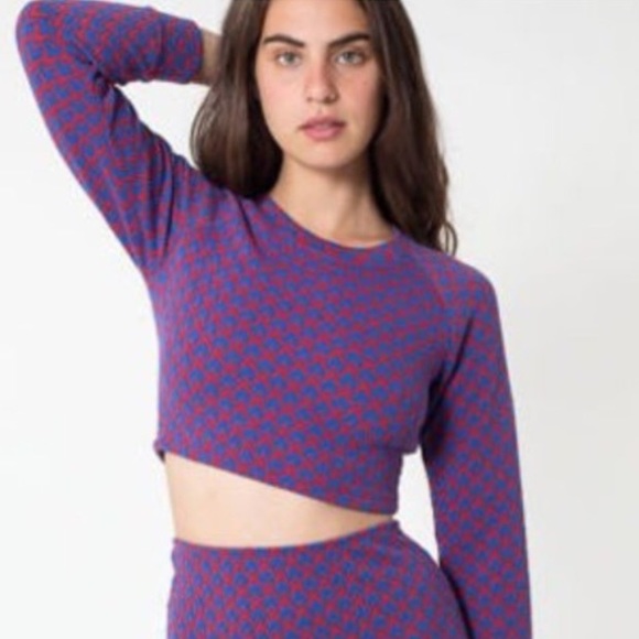 AA raglan jacquard crop top - Picture 1 of 4