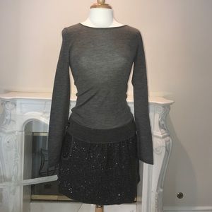 Beautiful holiday dress with sequins skirt