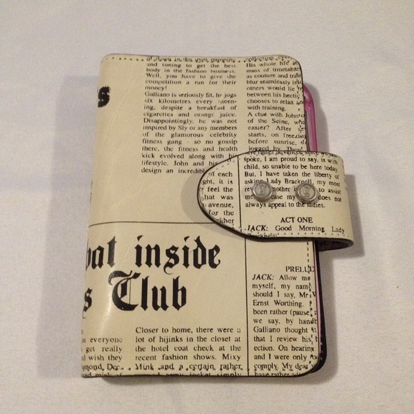 Rare Galliano Gazette Pocket Planner