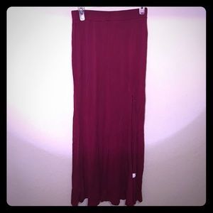 High Slit Maxi Skirt