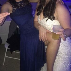 Long Navy Blue Dress