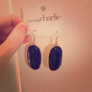 Charming Charlie Navy Earrings