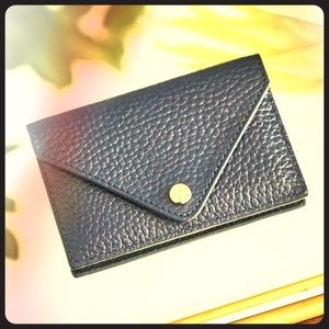 Dagne Dover Custom Leather Card Case in Dagne Blue