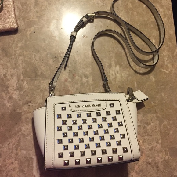 100% authentic Michael Kors studded mini messenger